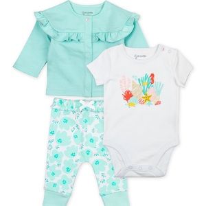 Mac&moon 3 pc baby girls set